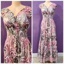 Load image into Gallery viewer, Long dress five frills short sleeves