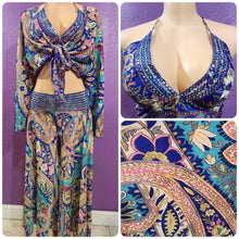 Load image into Gallery viewer, Three pieces set top long sleeves and pant