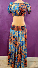 Load image into Gallery viewer, Printed Off-Shoulder Two-Piece Skirt Set