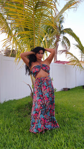 Two piece set top and pants