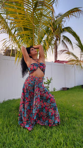 Two piece set top and pants