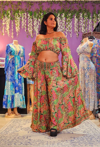Two piece set top and pant