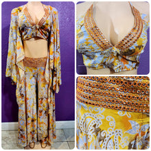 Load image into Gallery viewer, Three pieces set top long sleeves and pant
