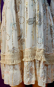 Crepe cotton short dress