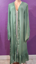 Load image into Gallery viewer, Long kimono with frill plain
