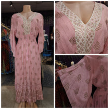 Load image into Gallery viewer, Crepe cotton dress pink
