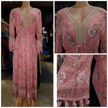 Load image into Gallery viewer, Crepe cotton dress pink
