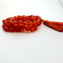 Load image into Gallery viewer, Carnelian Necklace 108 Mala Beads
