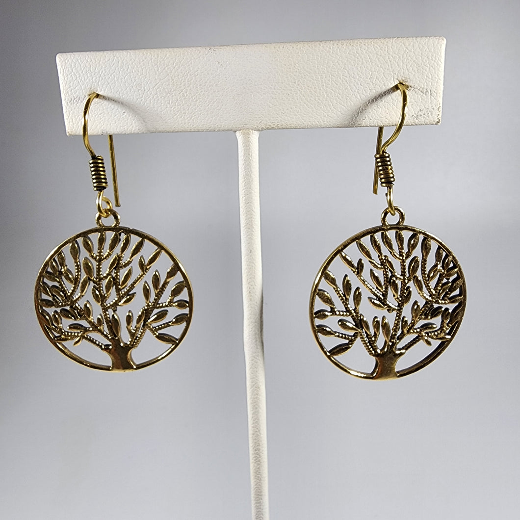 Brass earrings