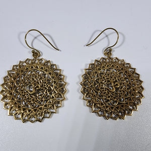 Brass earrings