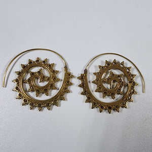 Brass earrings