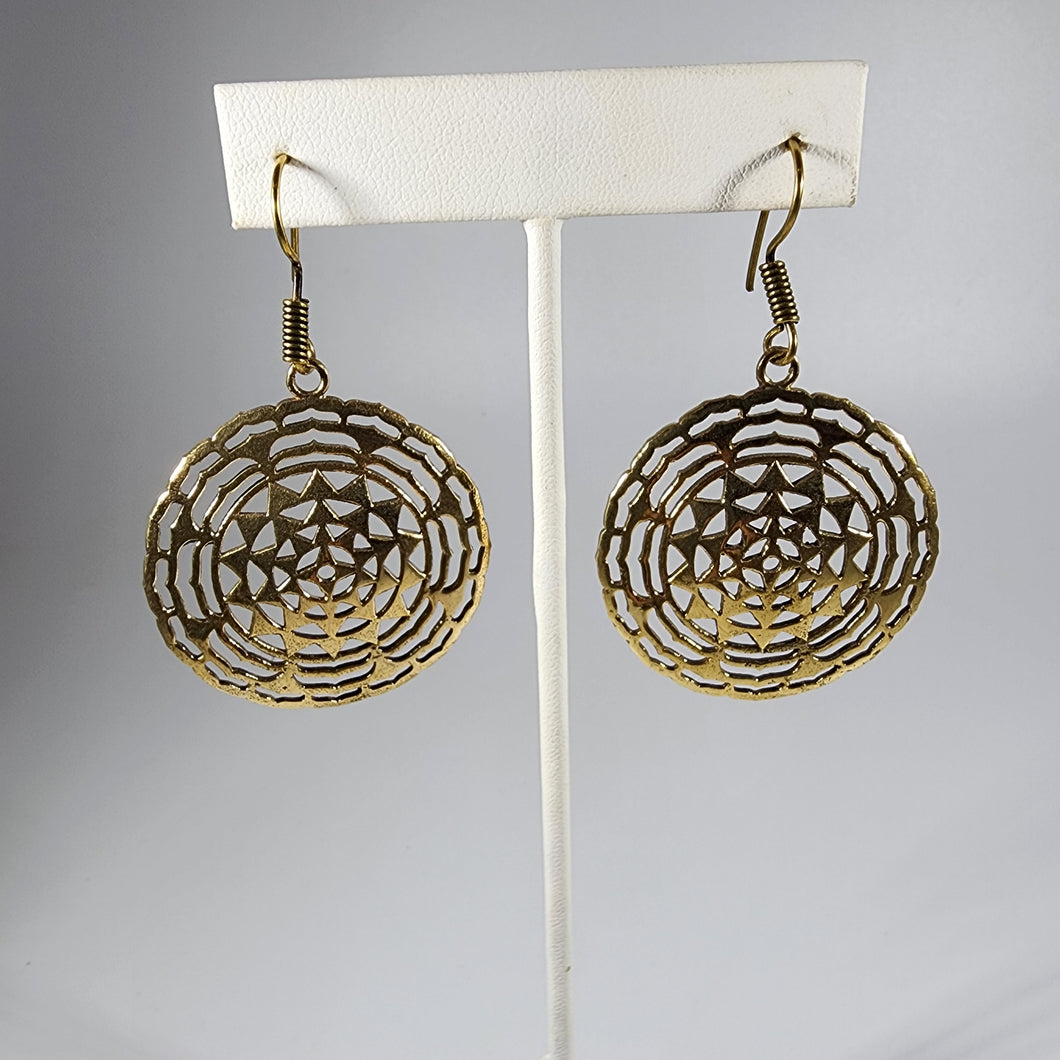 Brass earrings