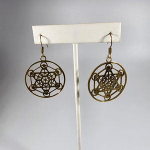 Brass earrings