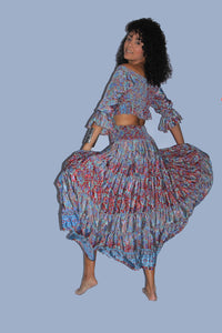 Top and skirt two piece set