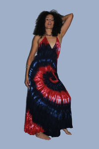 Long dress with frills