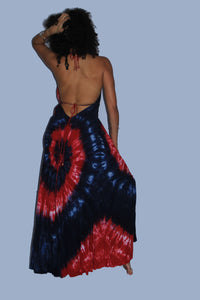 Long dress with frills